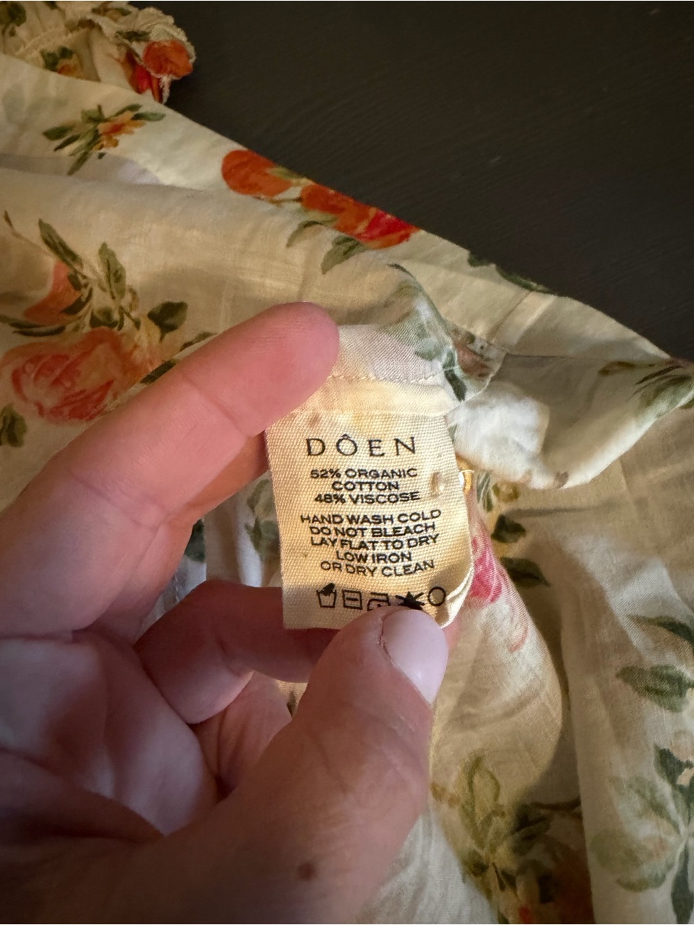 Doen Martha Orange Floral Sleeveless Mini Dress NEW - Picture 10 of 12